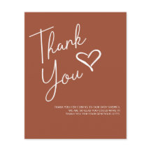 Chá de fraldas Terracotta De Orçamento Obrigado