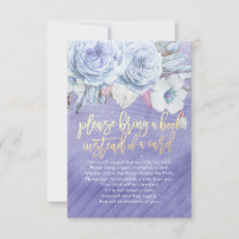 chá de fraldas Traga um livro em vez de um cartão