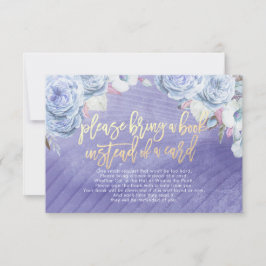 chá de fraldas Traga um livro em vez de um cartão