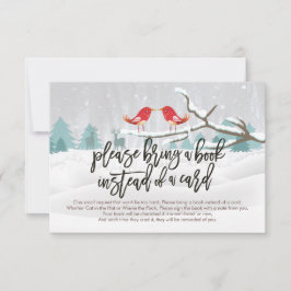 Chá de fraldas Traga um livro em vez de um cartão