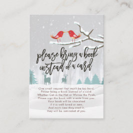 Chá de fraldas Traga um livro em vez de um cartão