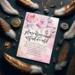 Chá de fraldas Traga um livro em vez de um cartão