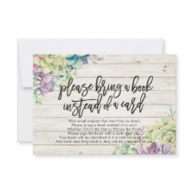 Chá de fraldas Traga um livro em vez de um cartão