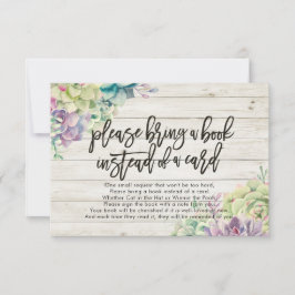 Chá de fraldas Traga um livro em vez de um cartão