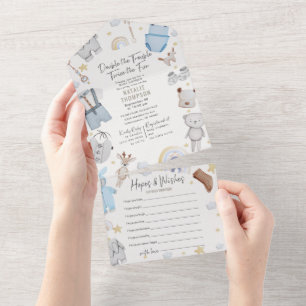 Chá de fraldas Twin Boys & Hopes com Problemas Dup