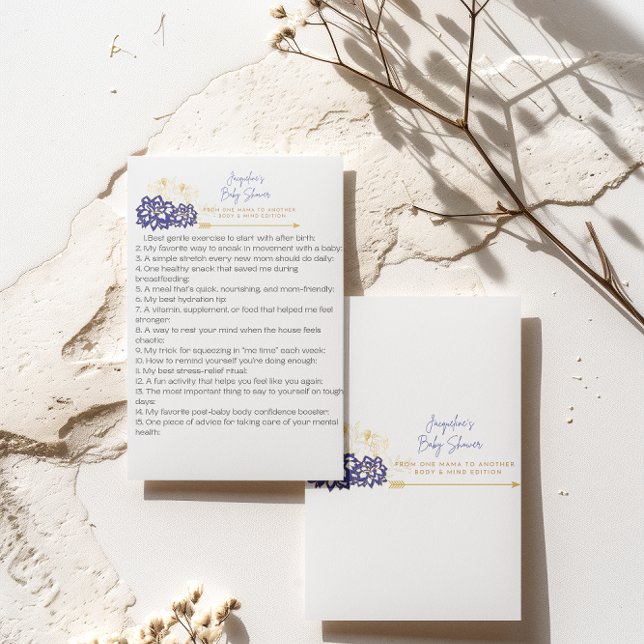 Chá de fraldas Uma mãe para outro cartão de consel (Criador carregado)