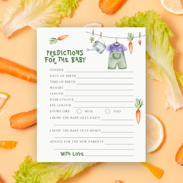 Chá de fraldas vegetariano - previsões e conselhos (Criador carregado)