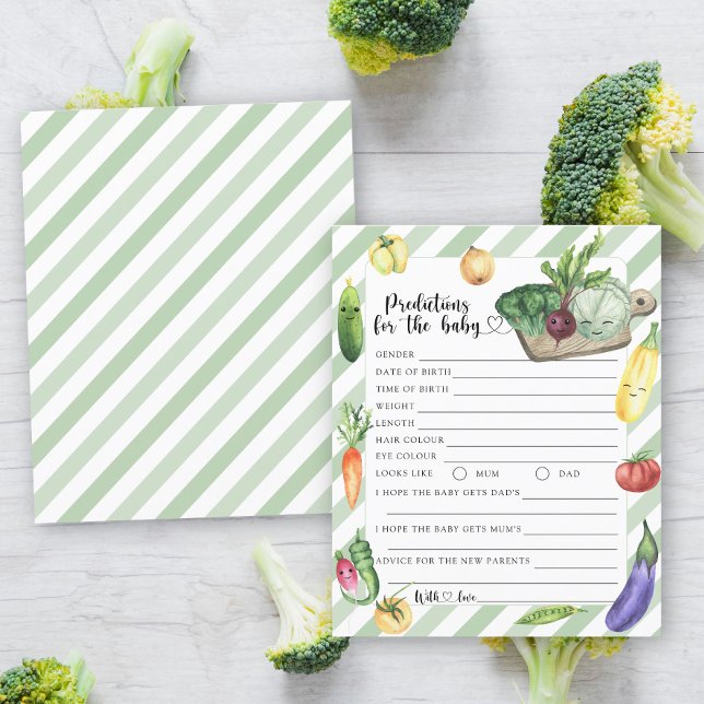 Chá de fraldas vegetariano - previsões e conselhos (Criador carregado)