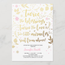 chá de Garota Rosa Dourada de Convite para Chás de