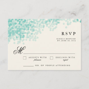 Chá de luz lacrimogênea   Placas de resposta RSVP 