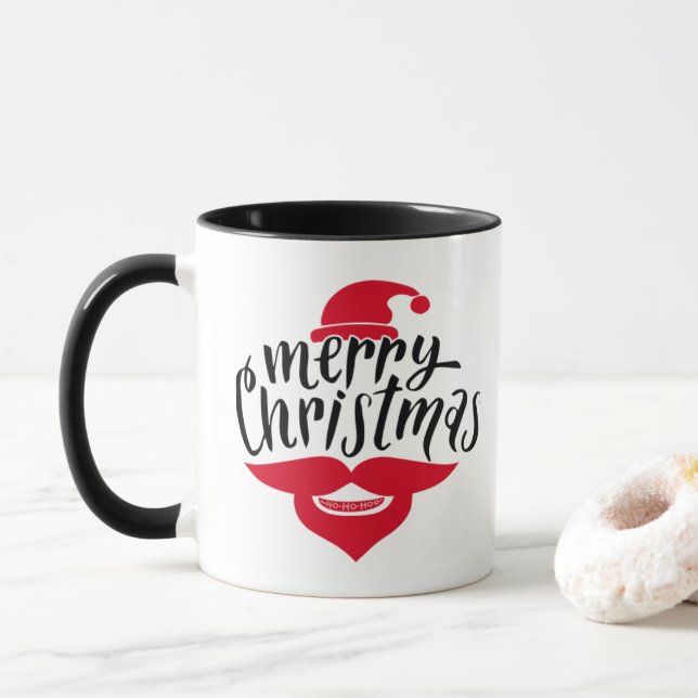 Chá de Natal feliz e caneca de café (Com Donut)