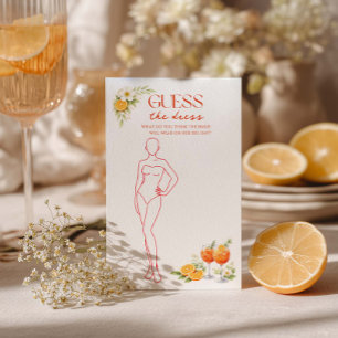 Chá de Noiva Aperol Spritz Adivinhe o Vestido