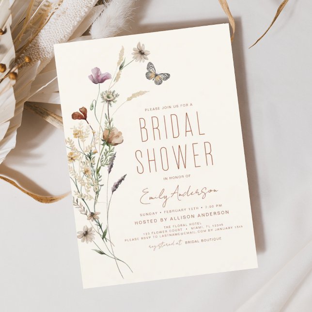 Chá de Noiva Boho Flor Silvestre Orçamento (Criador carregado)