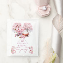Chá de Noiva com Flor de Cerejeira Personalizado