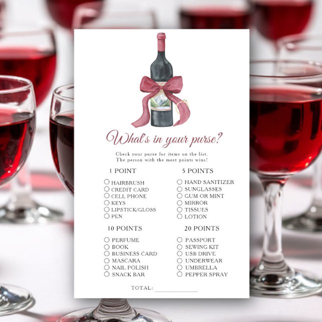 Chá de noiva com vinho. O que está no seu jogo de  (Criador carregado)