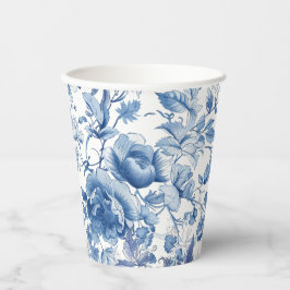 Chá de Noiva Elegante Azul Toile Chinoiserie