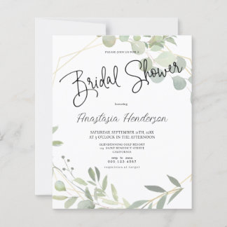 Chá de noiva elegante e econômico.