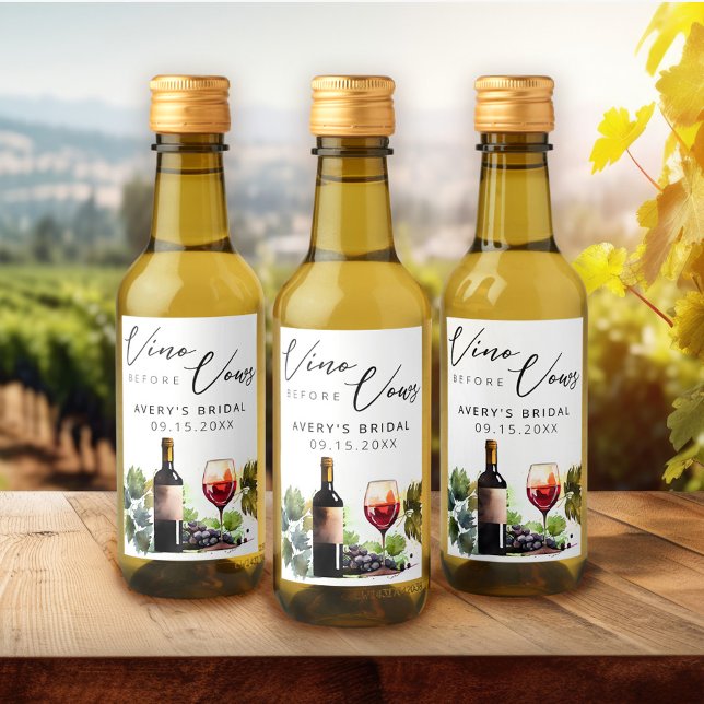 Chá de Noiva em Aquarela Elegant Vino Antes dos Vo (Criador carregado)