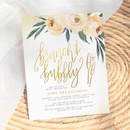 Chá de Noiva Floral com Brunch e Espumante dentro 