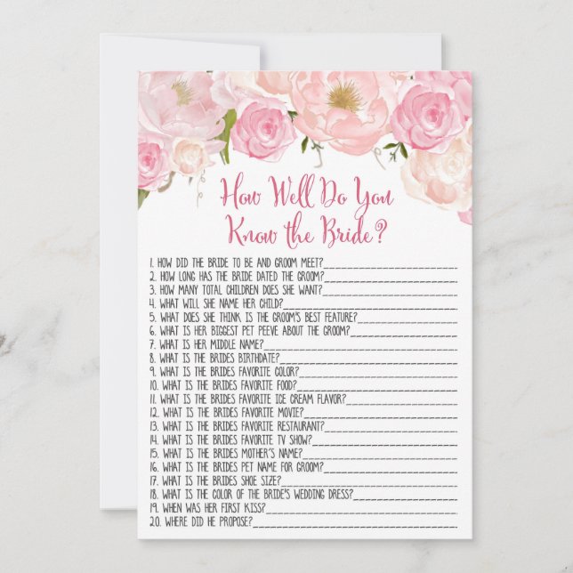 Chá de Noiva Floral Conheça a Noiva (Frente)