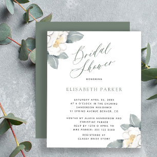 Chá de noiva floral ORÇAMENTO aquarela elegante