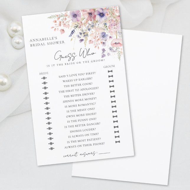 Chá de Noiva Guess Who Wildflower (Guess Who Wildflower Bridal Shower)