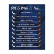 Chá de Noiva Jogo de Advinhação de Casamento