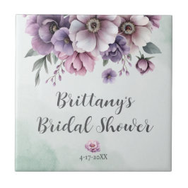 Chá de Noiva Lavanda & Verde Floral