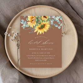 Chá de Noiva Rústico Orçamento Girassol Terracota