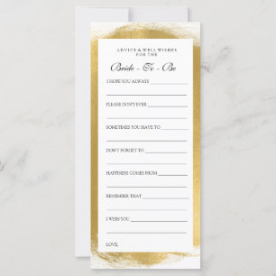 Chá de panela Advice Cards Dourada Pintura