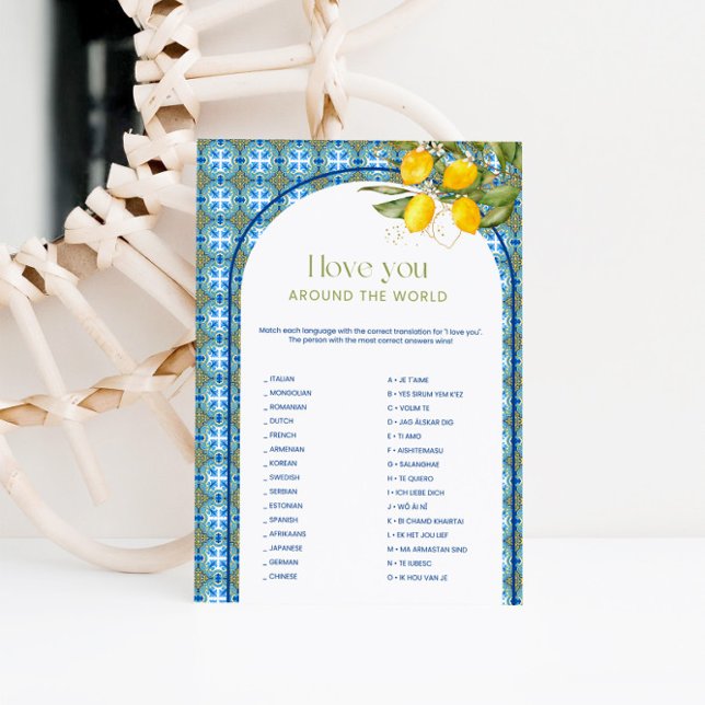 Chá de panela Ama Em Torno Do Cartão De Jogo Mundi (Criador carregado)