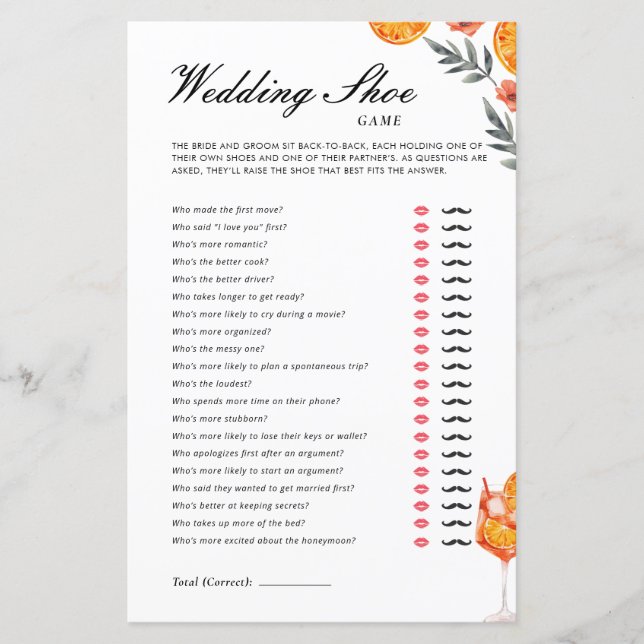 Chá de panela Aperol Spritz do Calçado de Casament (Frente)