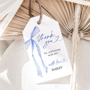 Chá de panela Arco Azul Obrigado, Etiquetas Favorá