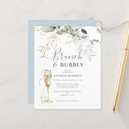 Chá de panela Azul Dusty Dourado Eucalyptus Orçame