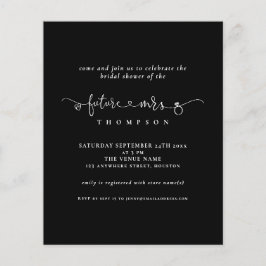 Chá de panela Black White Invite para o futuro do 