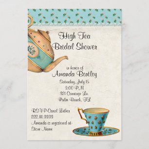 Chá de panela de aparência antiga Convite de fes