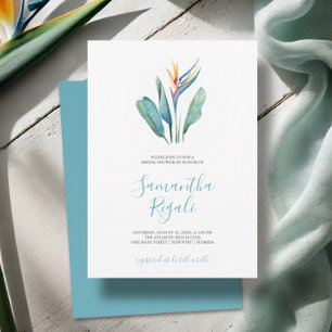 Chá de panela de Aquarela Floral Tropical