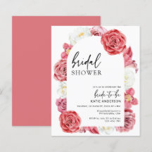 Chá de panela de Arco Floral Cor-de-Rosa Orçamenta