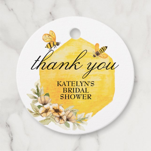 Chá de panela De Bebês Obrigado Etiqueta (Frente)