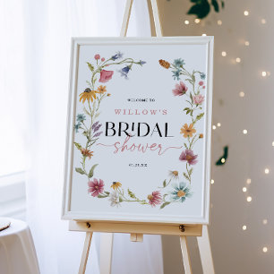 Chá de panela de Boho de Flor Selvagem Poster
