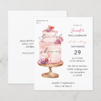 Chá de panela de Bolo Rosa de Orçamento