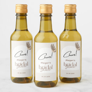 Chá de panela de borboleta bege minimalista modern