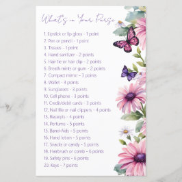 Chá de panela de borboleta que está no seu jogo