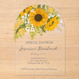 Chá de panela de Buquê amarelo de girassóis modern