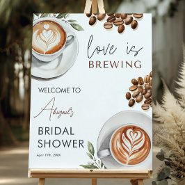 Chá de panela de café - 16x20 bem-vindo