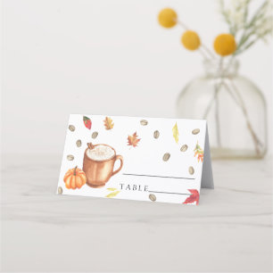 Chá de panela de café da abóbora - cartões de casa