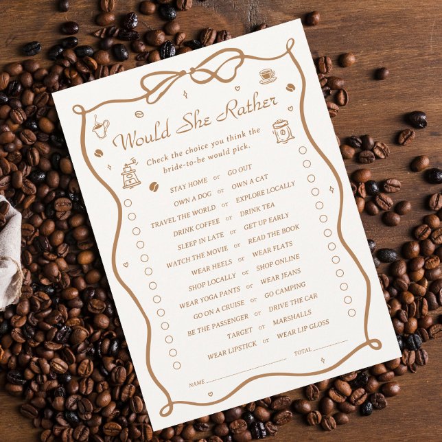 Chá de panela De Café Ela Preferencialmente Cartão (Criador carregado)