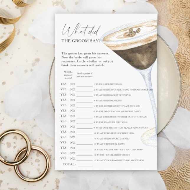 Chá de panela de café O que o noivo disse? (Criador carregado)