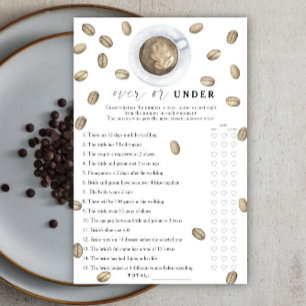 Chá de panela de café sobre ou sob jogo
