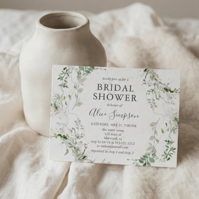 Chá de panela de Caligrafia de Greenery (Criador carregado)